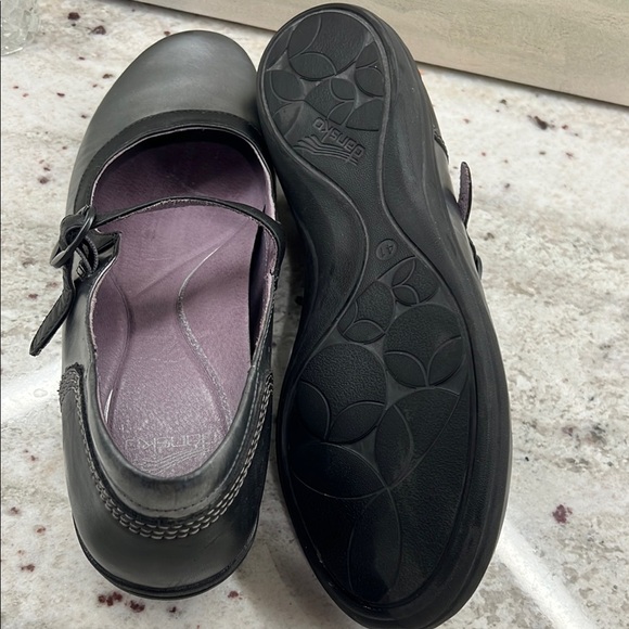 Dansko Misty Metallic Nappa Mary Janes Sz 41 Pewter Leather Womens Shoes - Picture 6 of 7